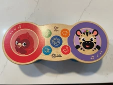 Baby Einstein Hape Upbeat Tunes Magic Touch Wooden Drum Musical Toy