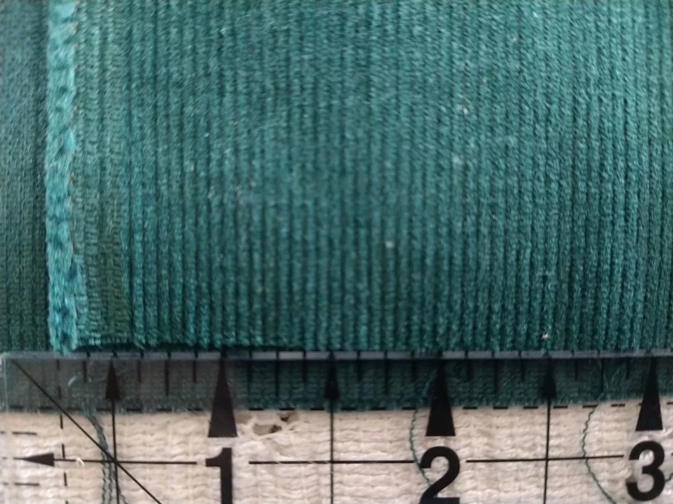 Dark Green Cotton Corduroy Fabric 16" x 48" Cut Continuous - Image 4 of 4