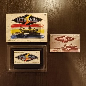 Battle Storm Famicom NES Japan Import Rare Yonezawa with Box and Manual