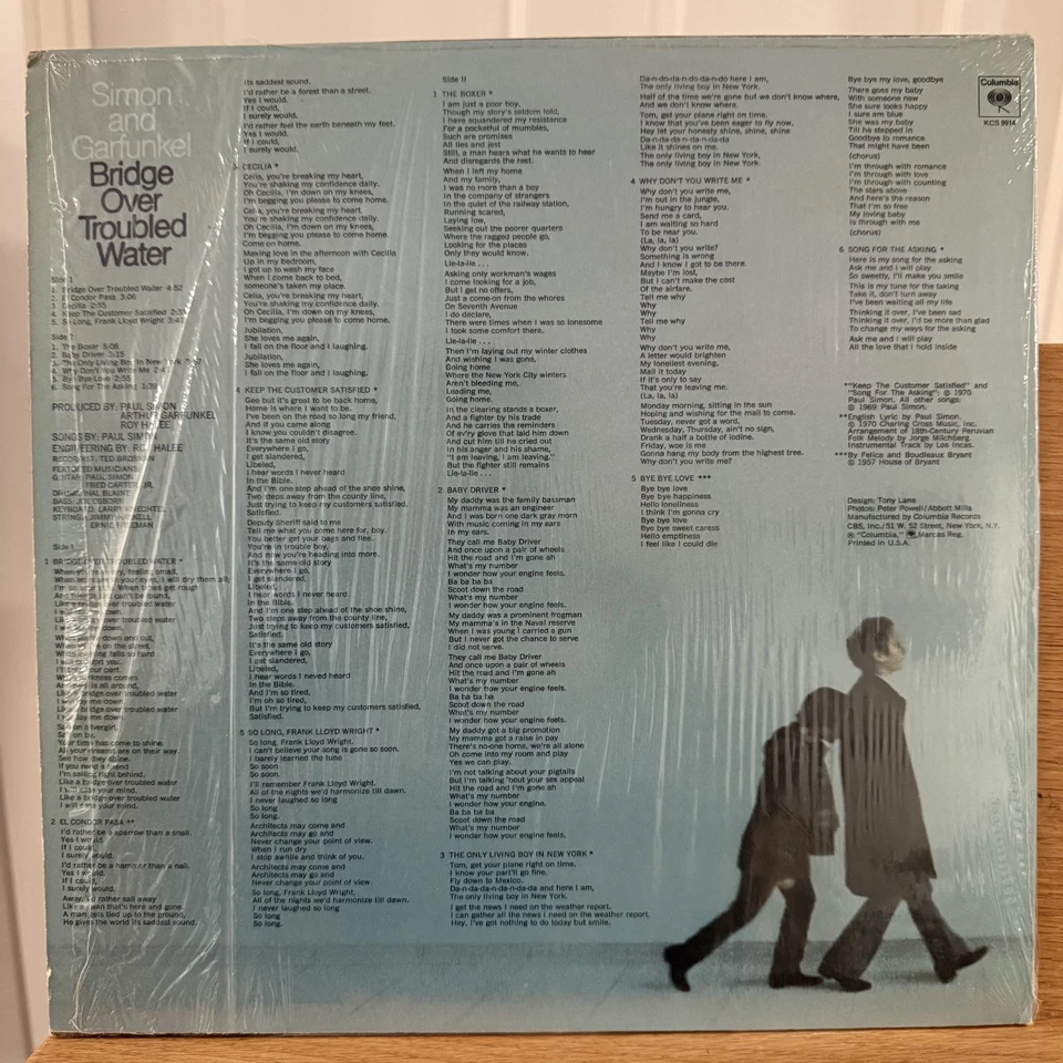 Simon and Garfunkel Bridge Over Troubled Water Vinyl LP Columbia KCS 9914 2 Eye Foto 4 de 4