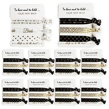 LADY & HOME Bride Tribe Hair Accessory, Bridesmaid Bachelorette Party Black