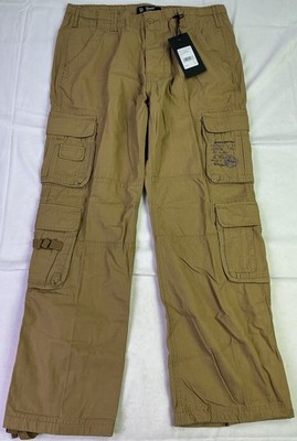 Brandit Men's Authentic Cargo Pants-Beige-Size: L