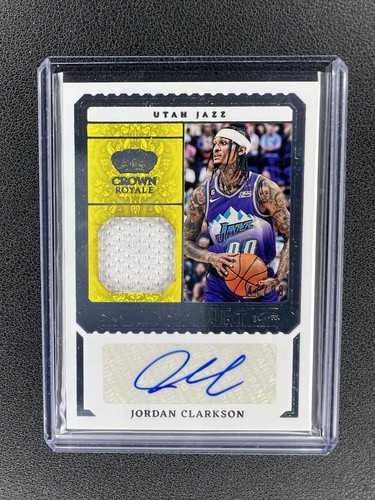 Jordan Clarkson 2023-24 Crown Royale Kings Court Auto Patch SP #/99