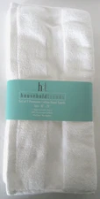 Household Trends Premium Cotton Hand Towels 16" x 28" Craft Embroidery Set of 2