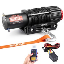 Vevor 6000 Lbs Electric Winch Atv Utv 12v Synthetic Rope Wireless Remote Control
