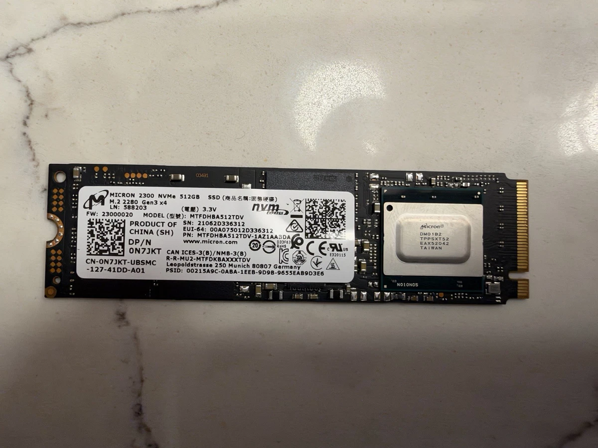 【ほぼ未使用】Micron 2300 M.2 SSD 512GB 健康度100% Micron M.2 Interface Internal Solid-State Drives for sale | eBay