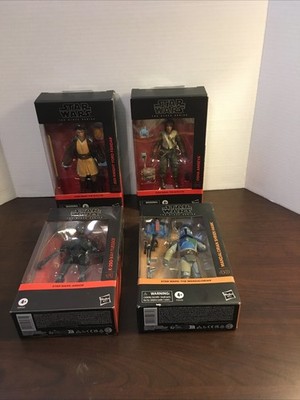 6  Star Wars Black Series Lot of 4 Mandalorian, K-2SO, Jedi Knight , Aniseya