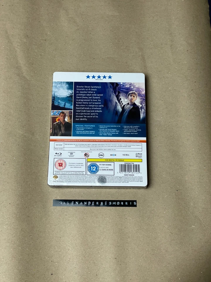 A.I. Artificial Intelligence – RARE Ltd Edition Blu-ray Steelbook (Sealed) - Image 2 of 4