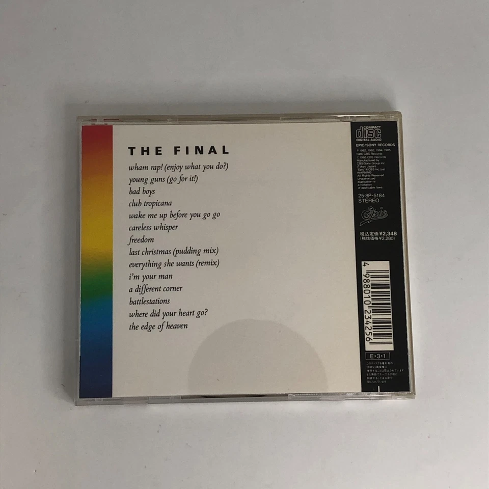 Wham! - El último CD de Japón 1989 25・8P-5184 con Obi - Imagen 4 de 4