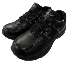 Vionic Shoes Womens 9 Black Classic Walker Comfort Classic Leather Sneakers NEW