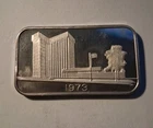 1 oz .999 Silver Bar - 1973 Middlesex Bank Massachusetts -  Serial No 001776
