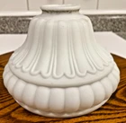 Antique Art Deco Frosted Milk Glass Light Shade For Ceiling Light Fixture Hubble