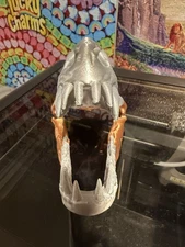 T-Rex Dinosaur Skull 3D Printed Copper/Silver