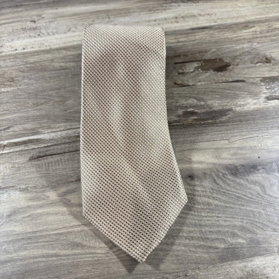 Corbata de cuello geométrica 100 % seda Michael Kors diseñador de lujo Foto 2 de 4
