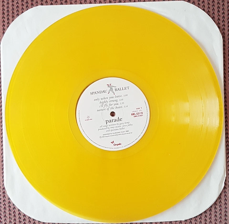 SPANDAU BALLET PARADE RARE LIMITED EDITION GOLD VINYL AUSTRALIA LP + POSTER - Image 4 of 4