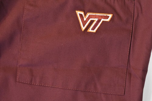 Scrub Dudz Unisex Virginia Tech Hokies Scrubs Hospital Pants New S-2XL - Picture 6 of 6