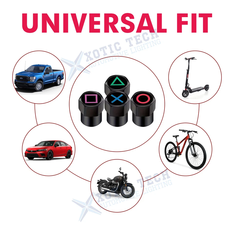 Aluminum Air Valve Cover Caps For Tire Stem Wheel Rim Truck Car SUV Korean Game - Image 4 of 4