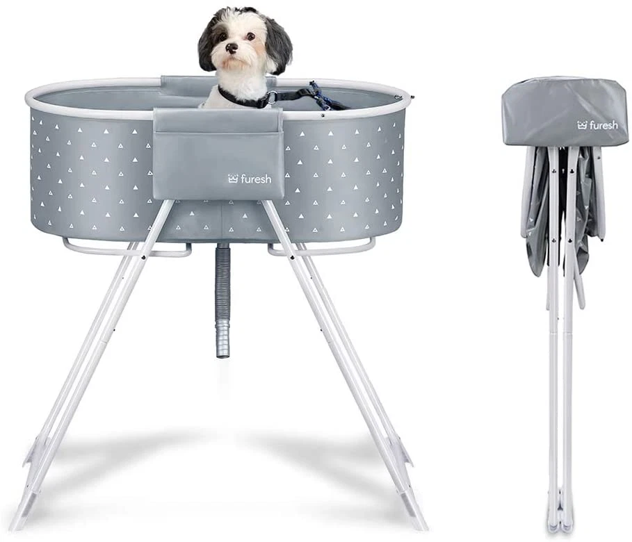 Folding dog bath sales