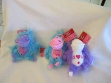 Plush Orangutan Backpack Clip On Key Chain Kipp Brothers Hairy set 3 monkey