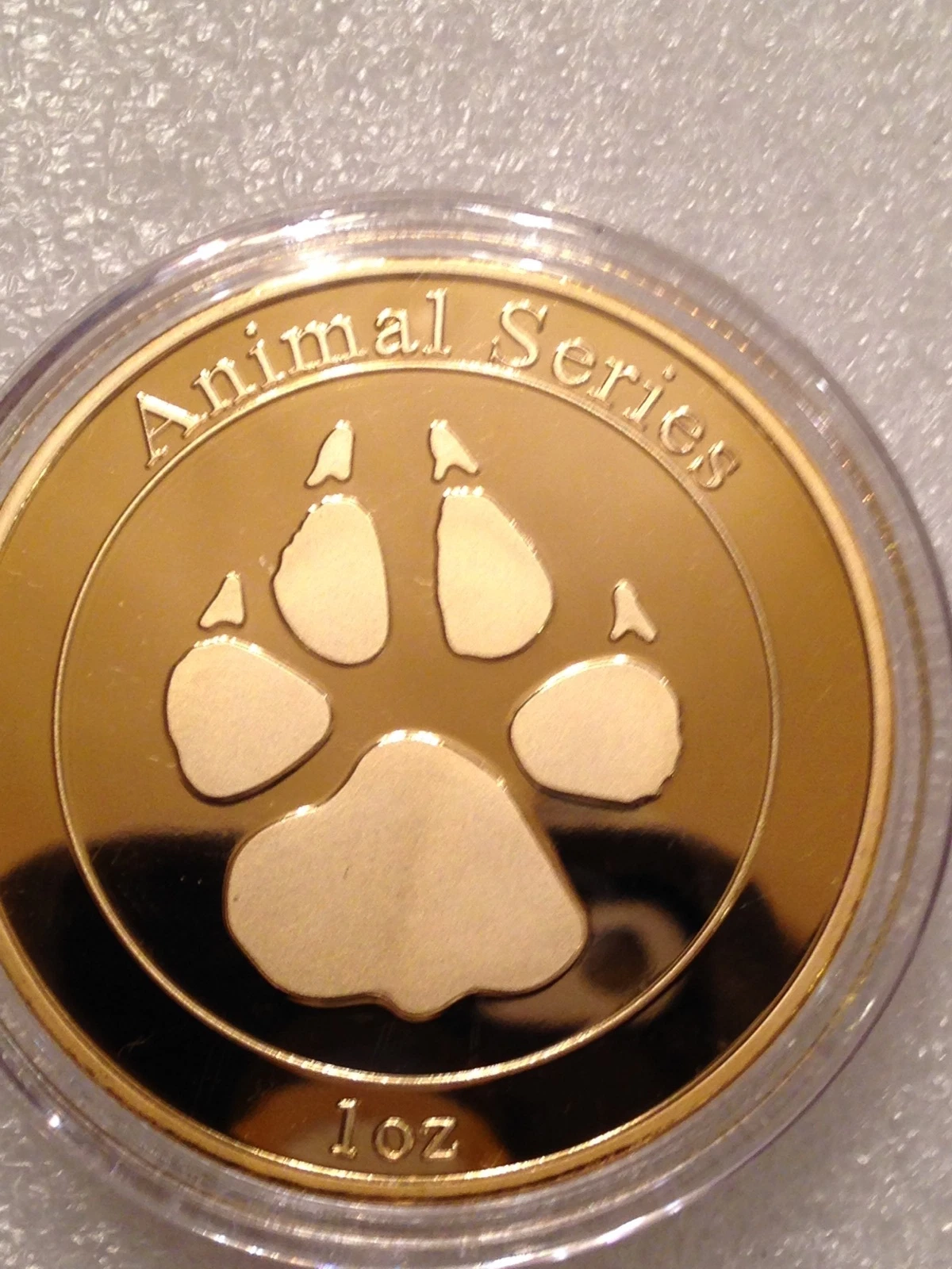 LOT 10 PCS 코인 챌린지 라운드 1 온스 황동 금도금 복서견 동물 자선 단체-Freehip.co.kr