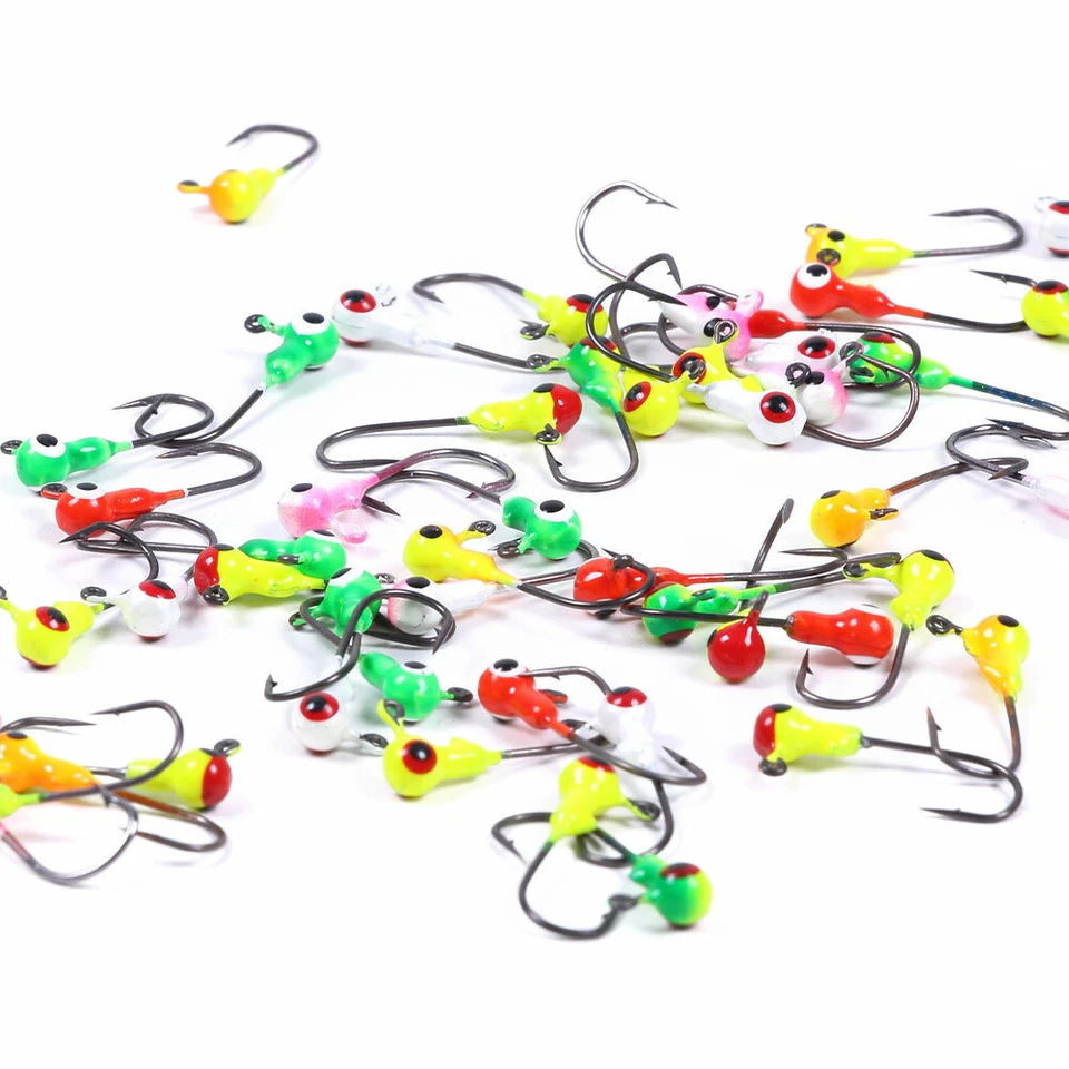 50pcs Leurre Poisson Nageur Brochet Crankbait Basse Truite Hameçon - Photo 3/4