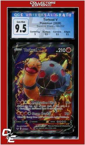 Torkoal V graded CGC 9.5 for sale on eBay