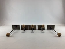 Simple Metal Cork Slat Wall Display Hooks 5 ct EUC