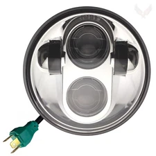 Eagle Lights 5 3/4" Motorcycle Chrome Projector LED Light Headlight