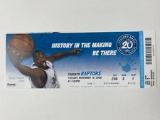 2008 Toronto Raptors at Orlando Magic Ticket 11/18/08
