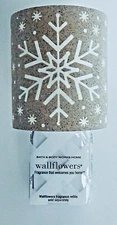 BATH & BODY WORKS WALLFLOWERS TAN WHITE SNOWFLAKES FRAGRANCE PLUGIN DIFFUSER