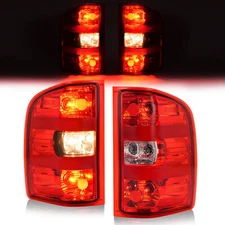 For Chevrolet Silverado 07-14 2013 Tail Lights Brake Lamps Driver & Passenger