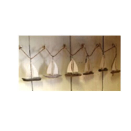 shoeless joe nautical - Treibholz Boote Girlande -