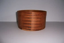 ANTIQUE PRIMITIVE WOODEN PANTRY BOX  3 7/8" TALL X 7 1/4" DIA