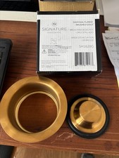 Signature SH162BG Mosiężny kołnierz i korek do utylizacji, szczotkowane złoto