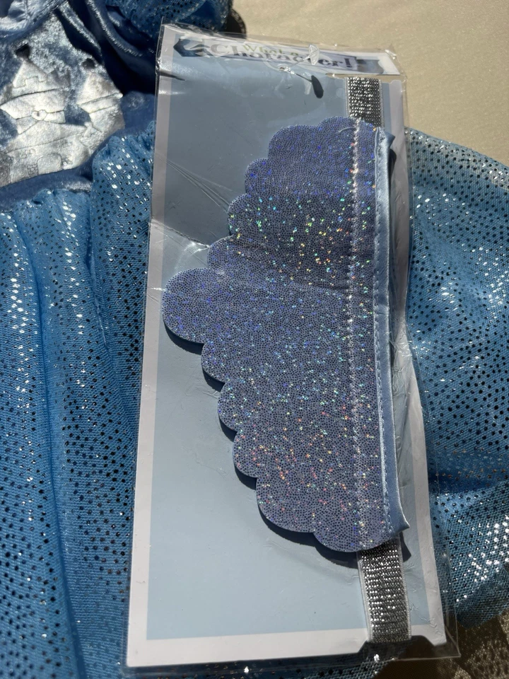 Vestido Disfraz Princesa Azul What A Character, 6-9 Meses Nuevo Sin Etiquetas Completo Foto 4 de 4