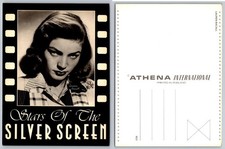 Lauren Bacall Athena International Postcard Silver Screen Hollywood Star