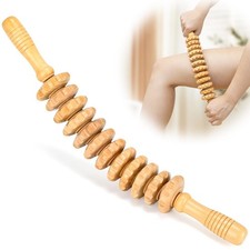 Curved Wood Therapy Massage Roller Tools,Wooden Lymphatic Drainage Massager,C...