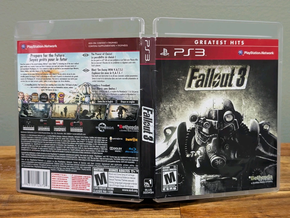 Fallout 3 PS3 (Sony PlayStation 3)➡️No Manual - Tested - Near Mint 📀! - Image 3 of 4
