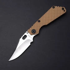 Strider Knives SnG DGG Bowie - Coyote G10 & Ti / S30V Blade