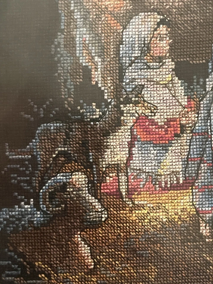 Dimensions Charts & Charms #8535 - O' NIGHT DIVINE Nativity Complete And Framed - Image 2 of 4