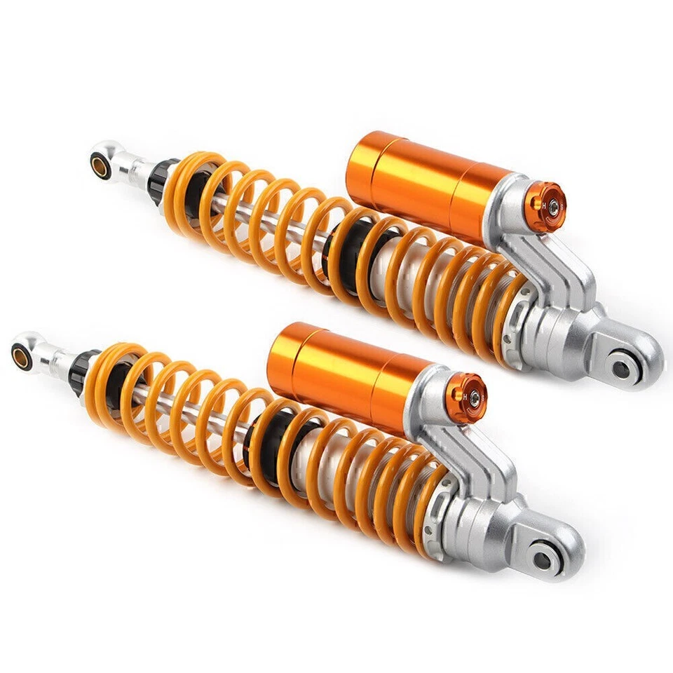 2* 430mm 16.9" Motorcycle ATV Air Shock Absorber Damper For Honda Yamaha Suzuki - Image 4 of 4