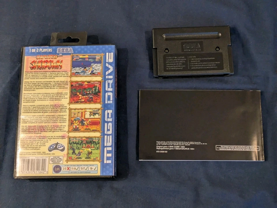 Samurai Shodown - Sega Mega Drive - OVP Komplett - DE PAL - Showdown - Bild 2 von 3