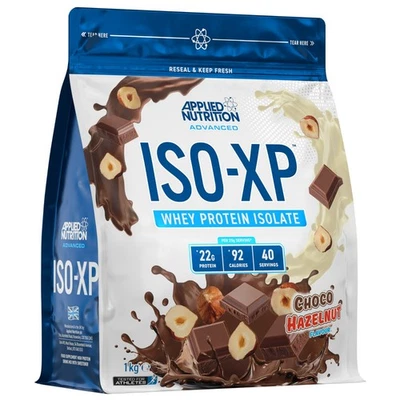 APPLIED NUTRITION Whey Protein Isolate Powder ISO-XP 21g Protein 5g BCAA 4g Glutamine 40 Servings