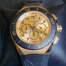 Technomarine Gold Ocean Manta Men's 48mm Chrono Watch TM-215065 NWT