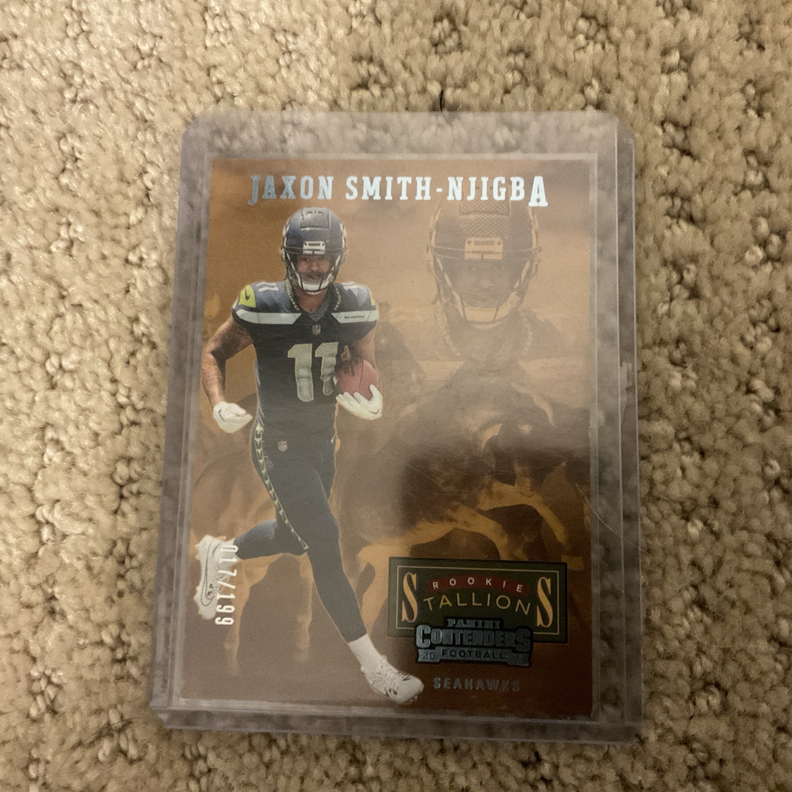 Jaxon Smith-Njigba Panini Contenders Rookie Stallions #21 Blue