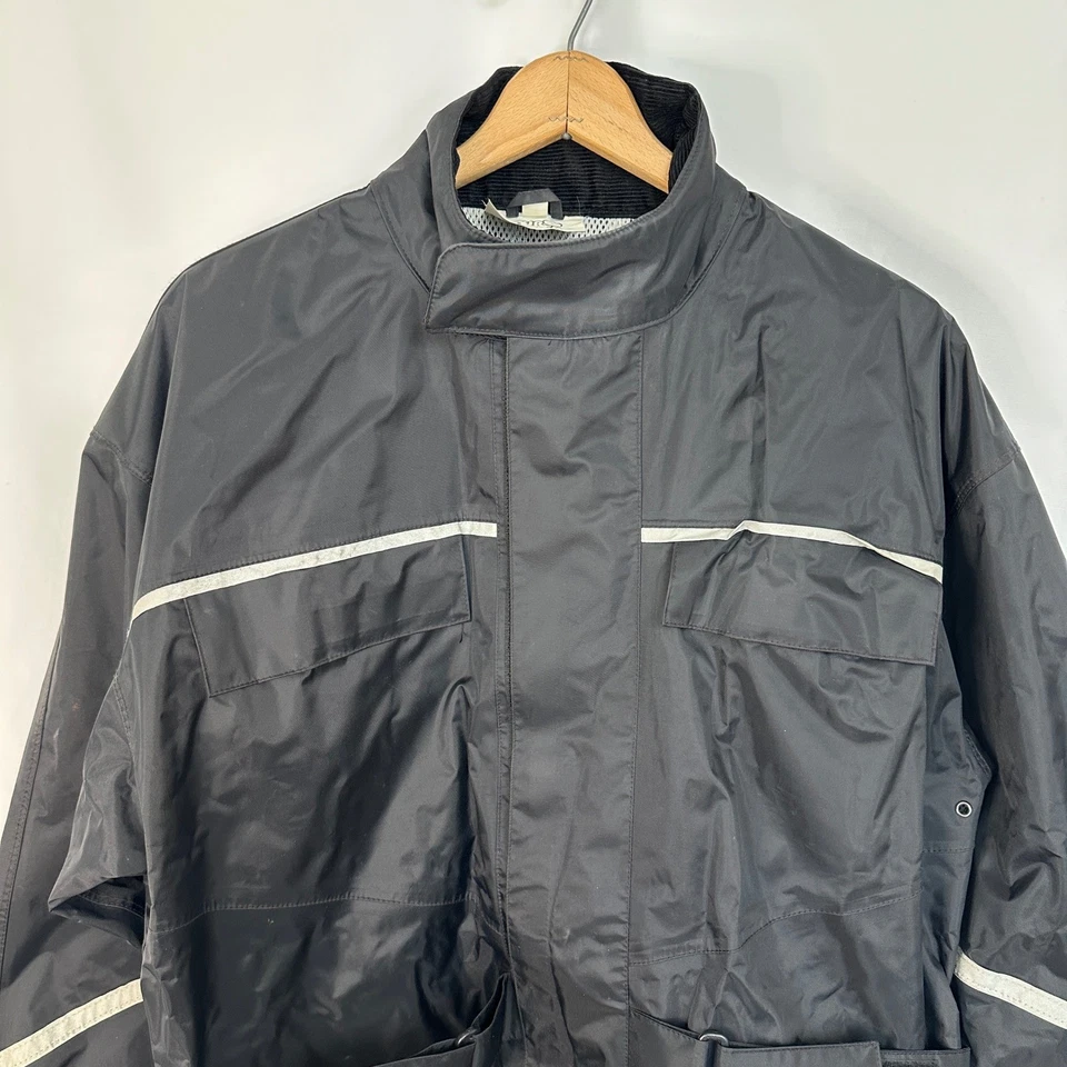 Tour Master Riding Apparel Motorcycle Jacket Black Reflective Men's Size Large - Image 3 of 4