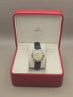 Vintage Omega Seamaster 35mm Cream "Sub Dial" Swiss Manual Mens watch 14389-1