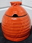Frankoma - 803 - Honey Pot - Red Orange - Excellent Cond. - NO Dipper