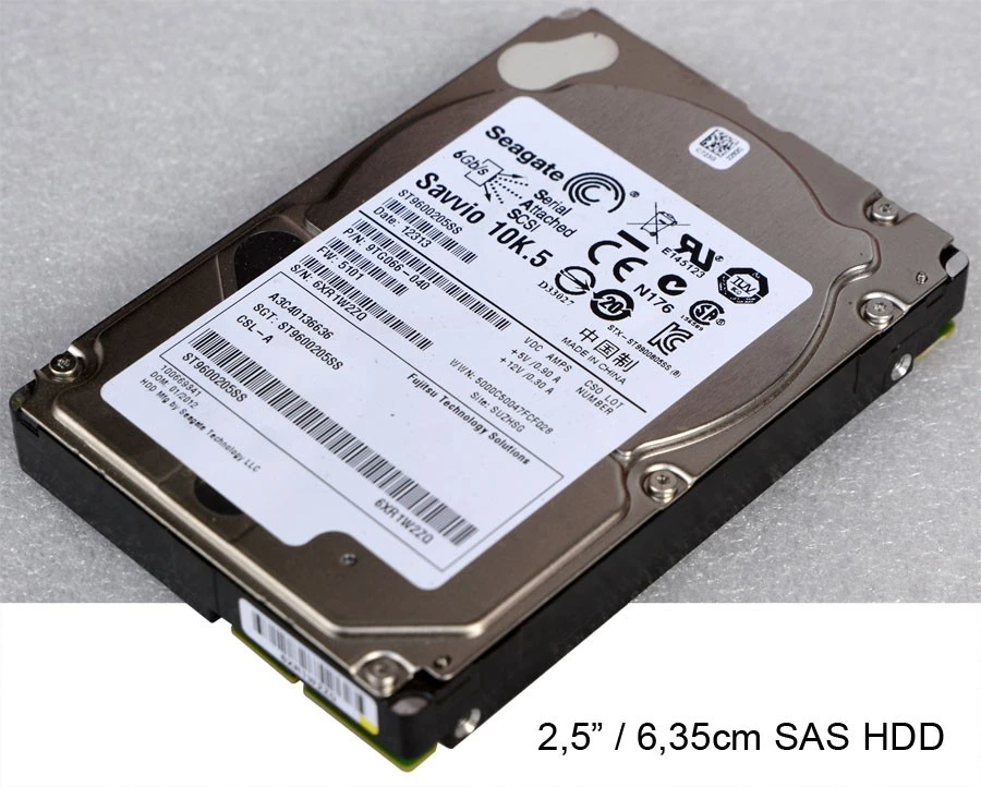 2,5" 6,35cm SAS HDD ST9600205SS A3C40136636 FÜR FUJITSU PRIMERGY ETERNUS M1180 - Bild 4 von 4