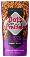 Dot's Homestyle Pretzels Cinnamon Sugar Seasoned Pretzel Twists, 16 oz